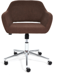 Кресло MODENA хром флок , коричневый, 6