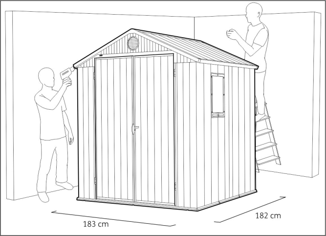 Сарай Дарвин 6х6 (Darwin 6x6), коричневый