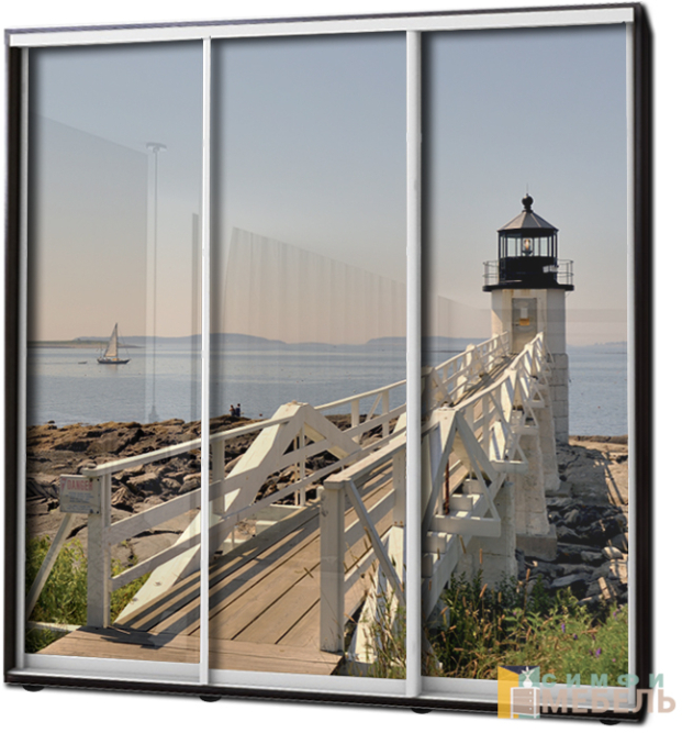 Шкаф купе 3х дв Фотопечать № 44