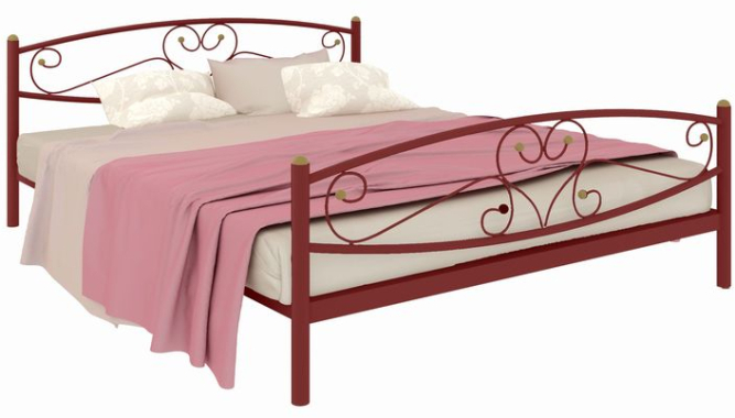 Металлическая кровать Каролина Plus