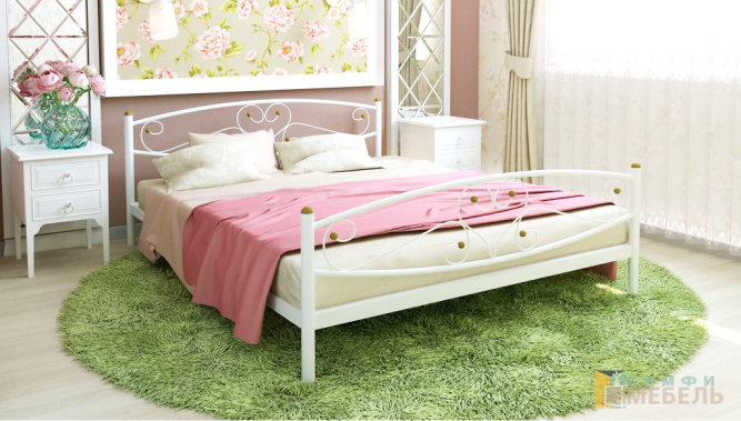 Металлическая кровать Каролина Plus