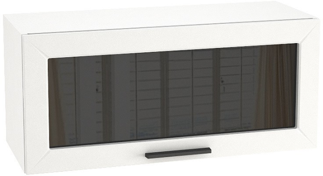 Шкаф верхний горизонт. со стеклом с 1 ств. ШВГС 800 Глетчер