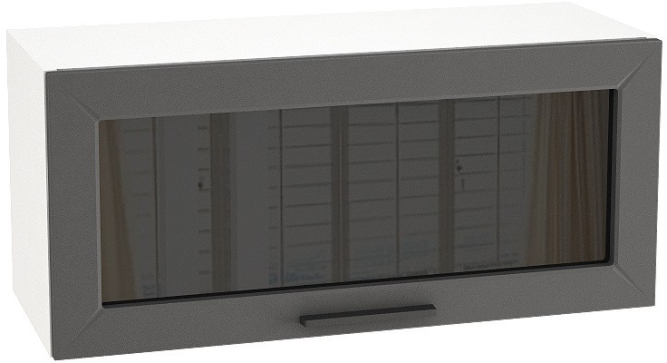 Шкаф верхний горизонт. со стеклом с 1 ств. ШВГС 800 Глетчер