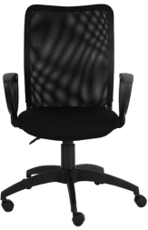 Кресло CH-599AXSN, с подлокотниками, черное, CH-599AXSN/TW-1