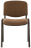 Стул для персонала и посетителей BRABIX "Iso CF-005", черный каркас, ткань коричневая, 531973