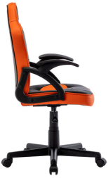 Кресло компьютерное BRABIX &quot;Shark GM-203&quot;, экокожа, черное/оранжевое, 532513