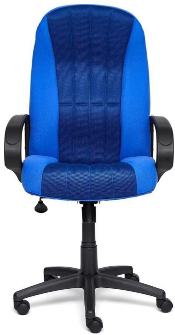 Кресло СН833 ткань/сетка, синий/синий, 2601/10