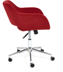 Кресло MODENA хром флок , бордо, 10