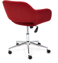 Кресло MODENA хром флок , бордо, 10