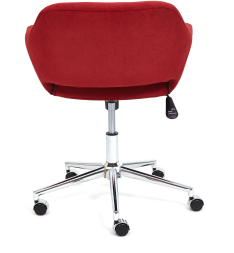 Кресло MODENA хром флок , бордо, 10