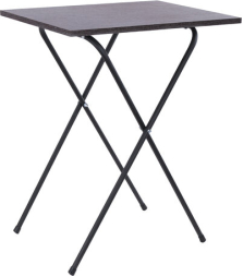 Стол BRABIX "Smart CD-011", 600х380х705 мм, ЛОФТ, складной, металл/ЛДСП ясень, каркас черный, 641879