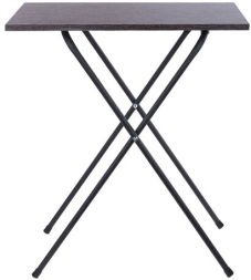 Стол BRABIX "Smart CD-011", 600х380х705 мм, ЛОФТ, складной, металл/ЛДСП ясень, каркас черный, 641879