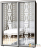 Шкаф-купе 2х дв Стандарт Пескоструй № 77+77