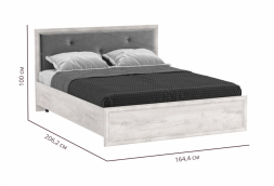 Кровать двуспальная Сохо 32.25-02 (1600х2000)