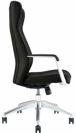 Кресло BRABIX PREMIUM Viking EX-759, синхромеханизм, алюминий, натуральная кожа, черное, 532933