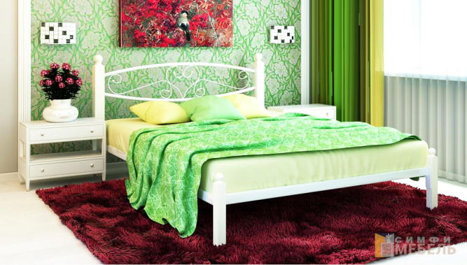 Металлическая кровать Каролина Lux