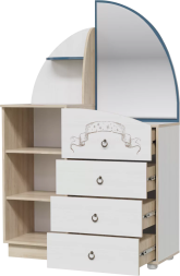 Комод с зеркалом Бриз