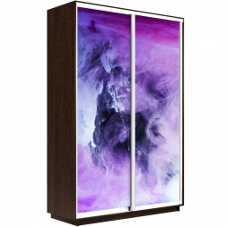 Шкаф-купе Экспресс 2-х дверный (Фото №1011 Фиолетовый дым)