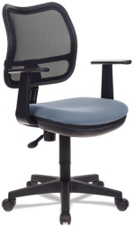 Кресло CH-797AXSN, с подлокотниками, комбинированное черно-серое, CH-797AXSN/26-2