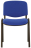 Стул для персонала и посетителей BRABIX "Iso CF-005", черный каркас, ткань синяя с черным, 531974