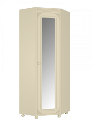 Шкаф угловой Ассоль АС-52K с зеркалом (правый) ваниль