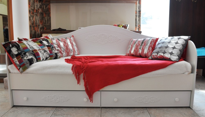 Кровать Ассоль АС-10 белое дерево