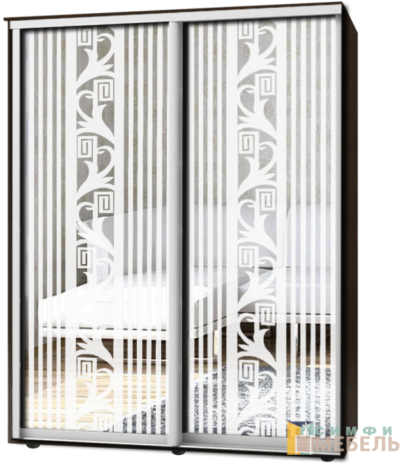 Шкаф-купе 2х дв Стандарт Пескоструй № 78+78