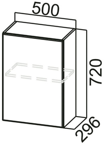 Шкаф навесной Ш500 Бостон