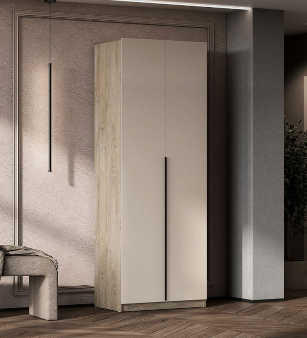 Шкаф 2-створчатый ШК 5 (800) Дуб Эндгрейн/Меланж