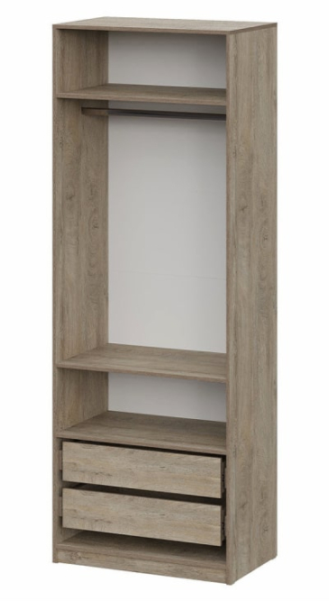 Шкаф 2-створчатый ШК 5 (800) Дуб Эндгрейн/Меланж