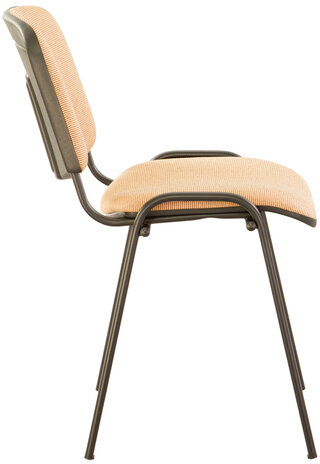 Стул для персонала и посетителей BRABIX "Iso CF-005", черный каркас, ткань бежевая, 531976