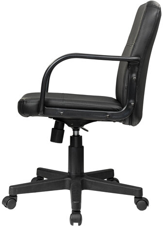 Кресло BRABIX "Top MG-333", с подлокотниками, кожзам, черное, 532553