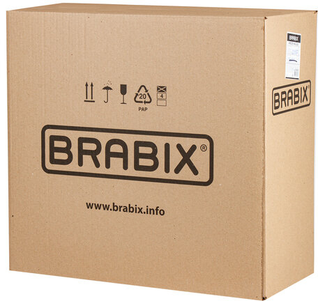 Кресло BRABIX "Top MG-333", с подлокотниками, кожзам, черное, 532553