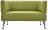 Диван мягкий двухместный "Норд", "V-700", 1280х720х730 мм, c подлокотниками, экокожа, светло-зеленый