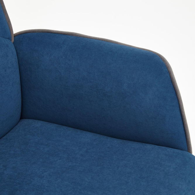 Кресло CHARM флок , синий, 32