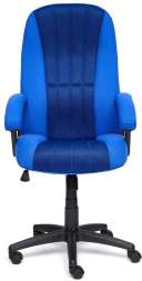 Кресло СН888 ткань/сетка, синий/синий, 2601/10