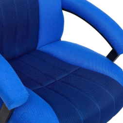 Кресло СН888 ткань/сетка, синий/синий, 2601/10