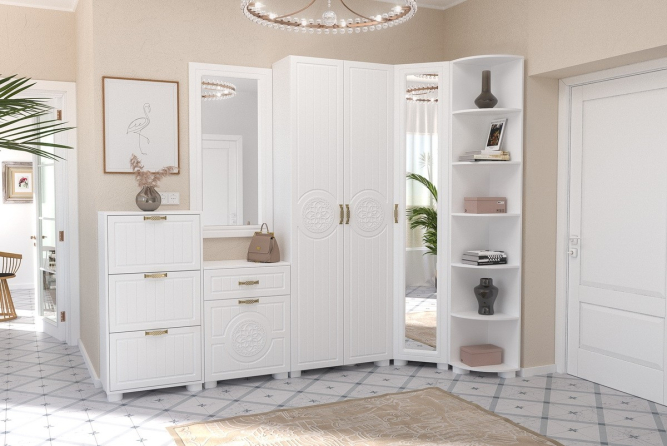 Тумба «Монблан» МБ-31К белое дерево