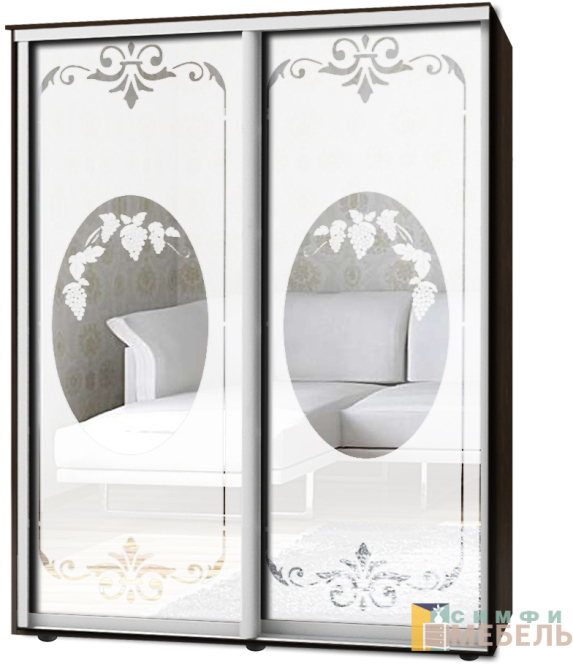 Шкаф-купе 2х дв Стандарт Пескоструй № 49