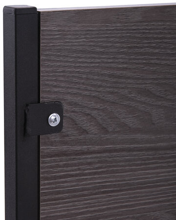 Стол BRABIX "Smart CD-012", 500х580х750 мм, ЛОФТ, на колесах, металл/ЛДСП ясень, каркас черный, 641881