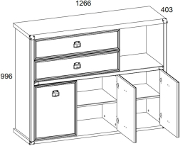 Комод 3D2SN Магеллан