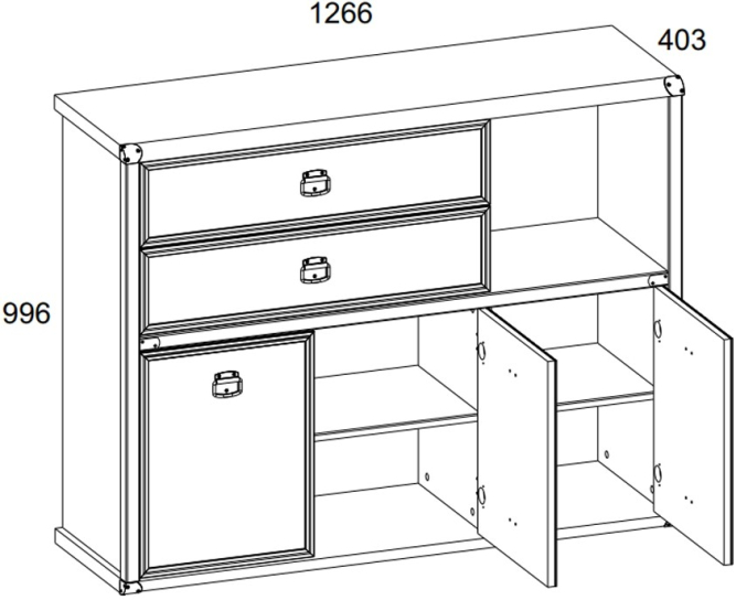 Комод 3D2SN Магеллан