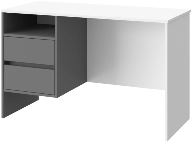 Стол Оскар ОС-24 белый структурный/графит