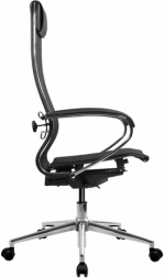 Кресло МЕТТА "ErgoLife" 10 B1-104K, хром, синхромеханизм, прочная сетка, черное