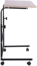 Стол BRABIX "Smart CD-013", 600х420х745-860 мм, ЛОФТ, регулируемый, колеса, металл/ЛДСП дуб, каркас черный, 641882