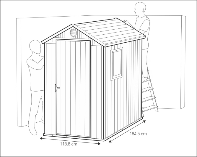 Сарай Дарвин 4х6 (Darwin 4x6), коричневый