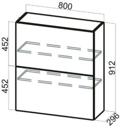 Шкаф навесной (барный) Ш800б (Aventos HF) Модерн Нью