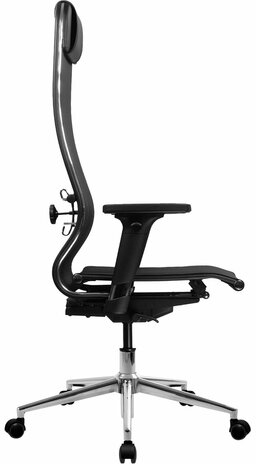 Кресло МЕТТА "ErgoLife" 10 B1-104D, хром, синхромеханизм, 2D-подлокотники, прочная сетка, черное