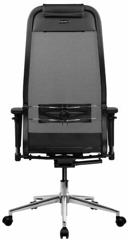 Кресло МЕТТА "ErgoLife" 10 B1-104D, хром, синхромеханизм, 2D-подлокотники, прочная сетка, черное