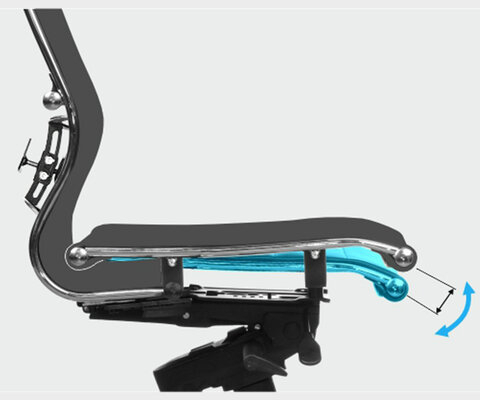 Кресло МЕТТА "ErgoLife" 10 B1-104D, хром, синхромеханизм, 2D-подлокотники, прочная сетка, черное